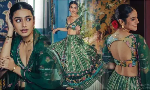 ഫ്ലോറൽ ലെഹങ്കയിൽ ക്ലാസായി പ്രിയ വാര്യർ ഫ്ലോറൽ ലെഹങ്കയിൽ ക്ലാസായി പ്രിയ വാര്യർ