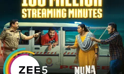 ZEE5-ൽ വിജയം കൊയ്ത് 100 മില്യൺ സ്ട്രീമിംഗ് വ്യൂവ്സുമായ് നുണക്കുഴി ! ZEE5-ൽ വിജയം കൊയ്ത് 100 മില്യൺ സ്ട്രീമിംഗ് വ്യൂവ്സുമായ് നുണക്കുഴി !