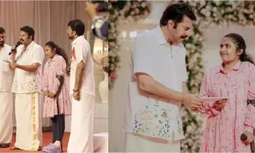 ഇതൊരു കടലാസാണ് ഇതിനകത്ത് ചെക്കില്ല സ്‌നേഹത്തിന്റെ പ്രതീകമാണം; ശ്രുതിക്കായി മമ്മുട്ടിയുടെ സ്‌നേഹ സമ്മാനം