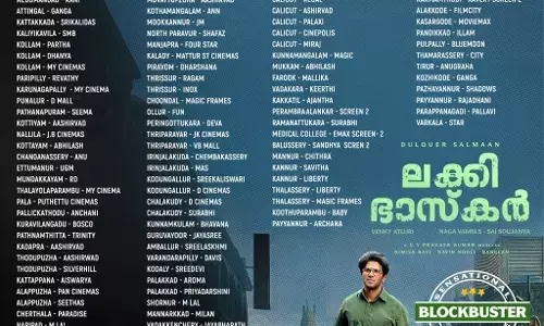 മൂന്നാം വാരത്തിലും ഹൗസ്ഫുൾ; 100 കോടി പിന്നിട്ട് ലക്കി ഭാസ്കർ മൂന്നാം വാരത്തിലും ഹൗസ്ഫുൾ; 100 കോടി പിന്നിട്ട് ലക്കി ഭാസ്കർ