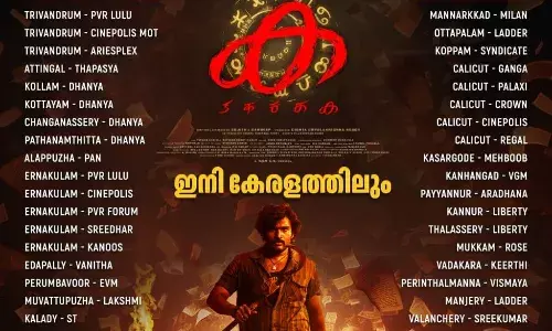 കിരൺ അബ്ബാവരത്തിന്റെ പാൻ ഇന്ത്യൻ ചിത്രം ക മലയാളം റിലീസ് ഇന്നുമുതൽ ; കേരളത്തിൽ വിതരണത്തിനെത്തിക്കുന്നത് വേഫെറർ ഫിലിംസ് കിരൺ അബ്ബാവരത്തിന്റെ പാൻ ഇന്ത്യൻ ചിത്രം ക മലയാളം റിലീസ് ഇന്നുമുതൽ ; കേരളത്തിൽ വിതരണത്തിനെത്തിക്കുന്നത് വേഫെറർ ഫിലിംസ്