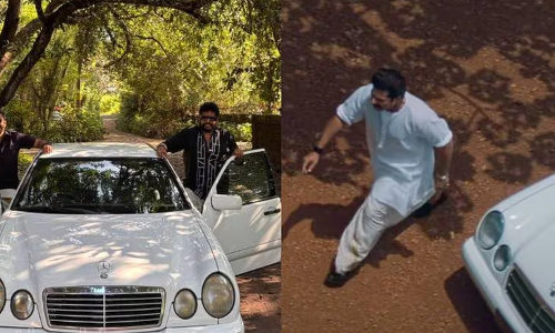 നിർമ്മാതാവിന്റെ സ്വന്തം ബെൻസ്  മമ്മൂക്കയോടൊപ്പം വല്യേട്ടനിൽ അഭിനയിച്ചപ്പോൾ.