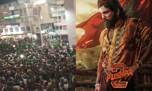 പുഷ്പ 2 പ്രീമിയർ ഷോയ്ക്കിടെ തീയേറ്ററിൽ തിരക്കിൽപെട്ട് ഒരു സ്ത്രീ മരിച്ചു