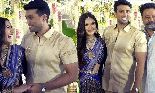 കാളിദാസ് -താരിണി  വിവാഹ ആഘോഷങ്ങൾക്ക് തുടക്കമായി...