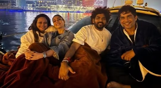 കുടുബസമേതം പുതുവത്സരം ആഘോഷിച്ചു  നയനതാരയും മാധവനും