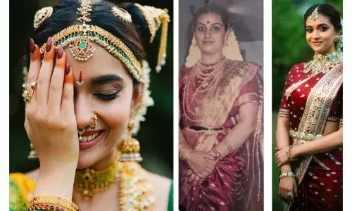 405 മണിക്കൂറെടുത്ത് നെയ്തെടുത്തതും, 30 വർഷം പഴക്കമുള്ളതും ; ശ്രെദ്ധ നേടി കീർത്തിയുടെ സാരി വിശേഷങ്ങൾ 405 മണിക്കൂറെടുത്ത് നെയ്തെടുത്തതും, 30 വർഷം പഴക്കമുള്ളതും ; ശ്രെദ്ധ നേടി കീർത്തിയുടെ സാരി വിശേഷങ്ങൾ