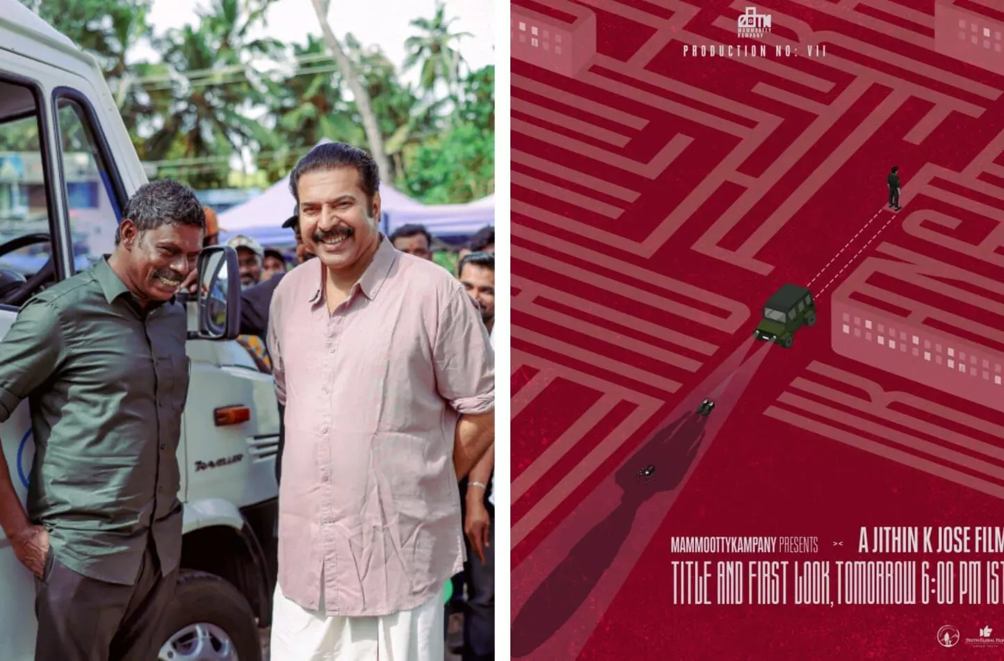 വിനായകന്റെ വില്ലനായി മമ്മൂക്ക , മമ്മൂട്ടി കമ്പനിയുടെ 7മത് ചിത്രത്തിന്റെ അപ്ഡേറ്റ് ഇന്ന് വിനായകന്റെ വില്ലനായി മമ്മൂക്ക , മമ്മൂട്ടി കമ്പനിയുടെ 7മത് ചിത്രത്തിന്റെ അപ്ഡേറ്റ് ഇന്ന്