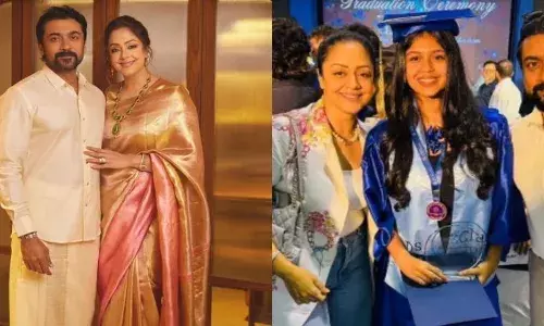 മകൾ ഗ്രാജുവേഷൻ നേടിയതിന്റെ അഭിമാനം പങ്കുവച്ച് സൂര്യയും ജ്യോതികയും