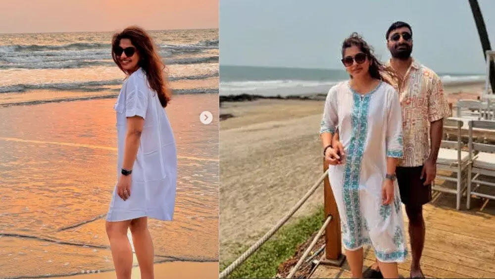ഒരു ബീച്ചും സൂര്യാസ്തമയവും കൂടെ അവനും ഉണ്ടെങ്കിൽ ചിത്രങ്ങൾ പങ്ക് വച്ച് മീര നന്ദൻ ഒരു ബീച്ചും സൂര്യാസ്തമയവും കൂടെ അവനും ഉണ്ടെങ്കിൽ ചിത്രങ്ങൾ പങ്ക് വച്ച് മീര നന്ദൻ