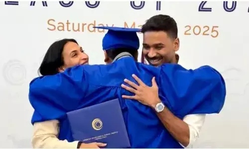 മകന്റെ ഗ്രാജുവേഷൻ ചടങ്ങിൽ ഐശ്വര്യക്കൊപ്പമുള്ള ചിത്രങ്ങൾ പങ്കുവച്ച് ധനുഷ്   വിവാഹമോചനം ഒന്നിച്ചുള്ള ചിത്രം പങ്ക് വക്കുന്നത് ഇതാദ്യം