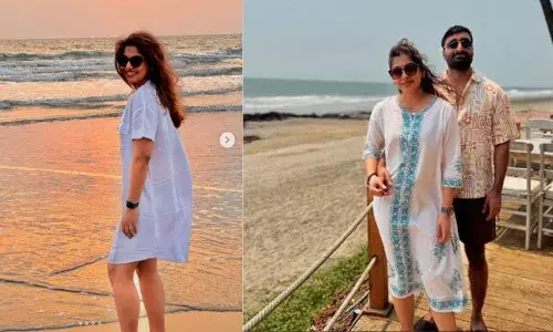 ഒരു ബീച്ചും സൂര്യാസ്തമയവും കൂടെ അവനും ഉണ്ടെങ്കിൽ ചിത്രങ്ങൾ പങ്ക് വച്ച് മീര നന്ദൻ