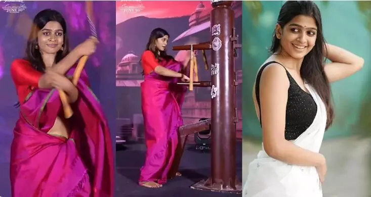 പ്രി റിലീസ് ചടങ്ങിൽ ലൈവായി മാർഷ്യൽ ആർട്സ് ചെയ്ത് അതിശയിപ്പിച്ച് അനന്തിക പ്രി റിലീസ് ചടങ്ങിൽ ലൈവായി മാർഷ്യൽ ആർട്സ് ചെയ്ത് അതിശയിപ്പിച്ച് അനന്തിക