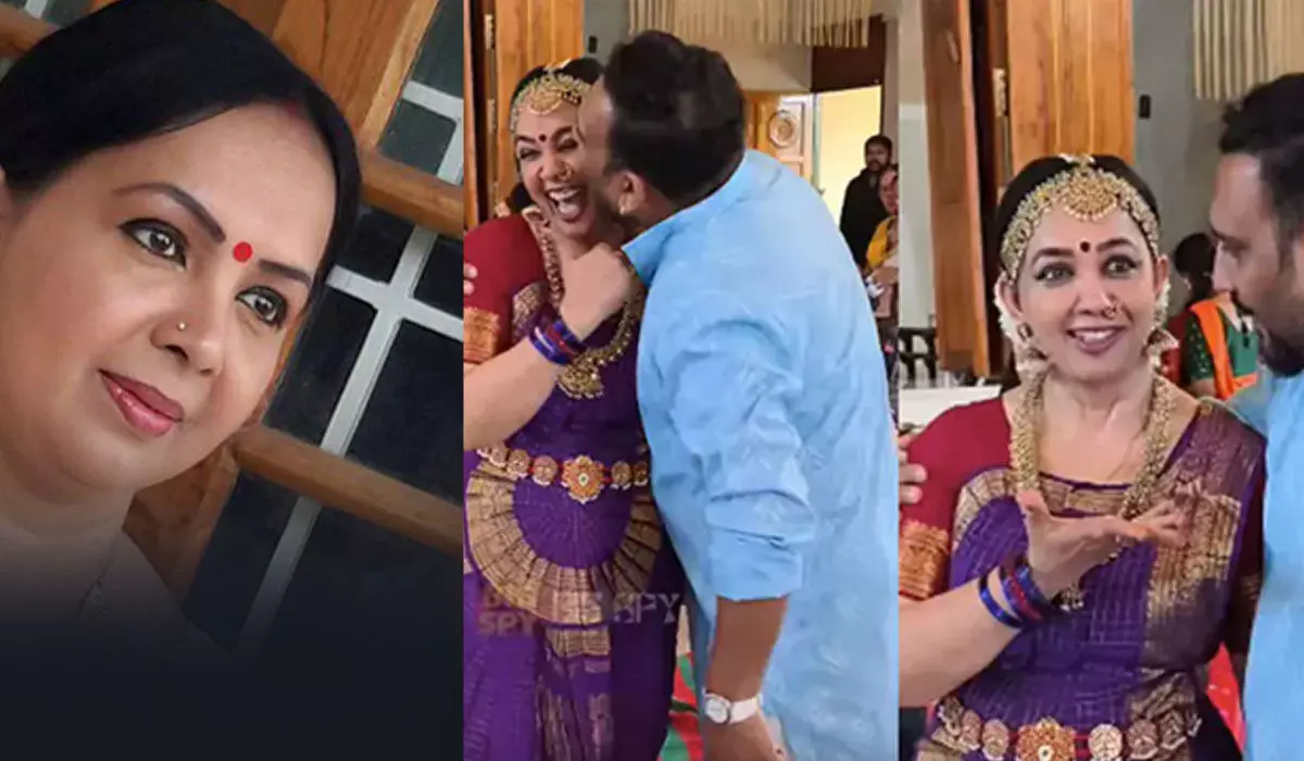 മരുമകന് സ്നേഹത്തോടെ കവിളില് കടിച്ചു; അധിക്ഷേപ കമന്റുകള്ക്ക് താര കല്യാണിന്റെ മറുപടി മരുമകന് സ്നേഹത്തോടെ കവിളില് കടിച്ചു; അധിക്ഷേപ കമന്റുകള്ക്ക് താര കല്യാണിന്റെ മറുപടി