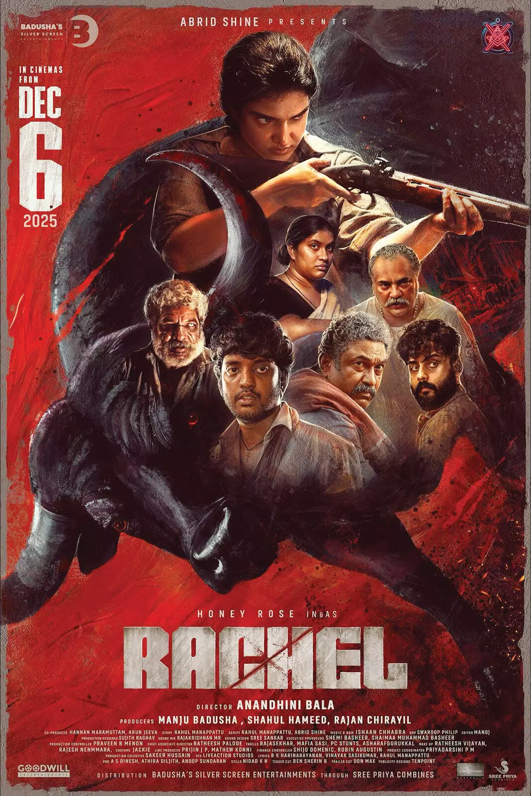 ഹണി റോസ് വേറിട്ട വേഷത്തില് എത്തുന്ന റേച്ചല് റിലീസ് ഡേറ്റ് പുറത്ത് ഹണി റോസ് വേറിട്ട വേഷത്തില് എത്തുന്ന റേച്ചല് റിലീസ് ഡേറ്റ് പുറത്ത്