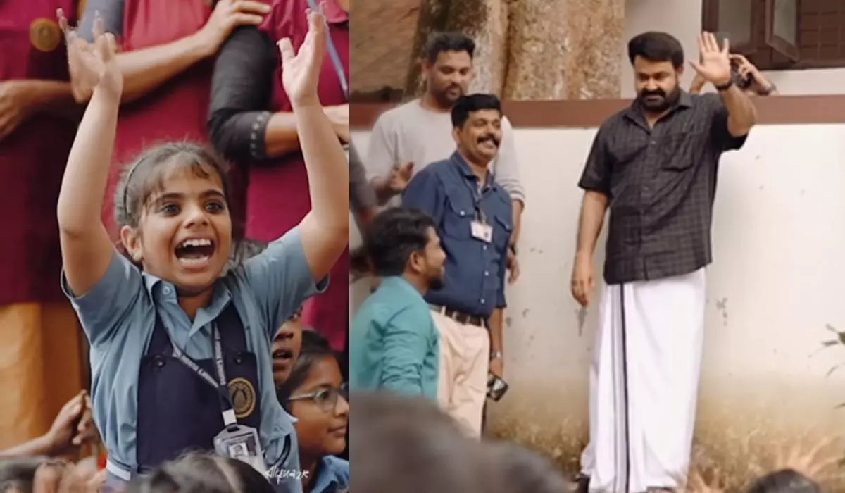 ജോര്‍ജുകുട്ടി സ്‌കൂളില്‍ എത്തി; ആവേശത്തില്‍ കുട്ടികള്‍!