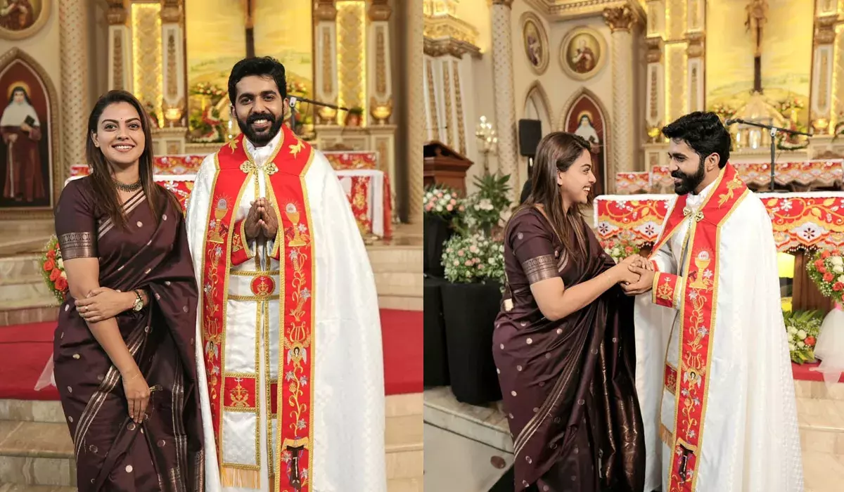 ഈശോയോട് എന്റെ വിശേഷങ്ങള്‍ പറയാനുള്ള ദൂതന്‍, സന്തോഷവും അഭിമാനവും; അനുശ്രീയുടെ കുറിപ്പ്