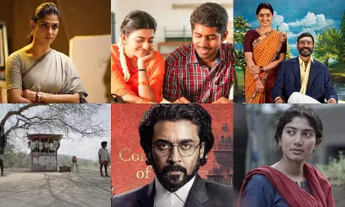 തമിഴ്നാട് സംസ്ഥാന ചലച്ചിത്ര പുരസ്കാരങ്ങൾ പ്രഖ്യാപിച്ചു. സൂര്യ, സായ് പല്ലവി, ധനുഷ്, വിക്രം, വിജയ് സേതുപതി, നയൻതാര എന്നിവർ പുരസ്കാര പട്ടികയിൽ മുന്നിലെത്തി തമിഴ്നാട് സംസ്ഥാന ചലച്ചിത്ര പുരസ്കാരങ്ങൾ പ്രഖ്യാപിച്ചു. സൂര്യ, സായ് പല്ലവി, ധനുഷ്, വിക്രം, വിജയ് സേതുപതി, നയൻതാര എന്നിവർ പുരസ്കാര പട്ടികയിൽ മുന്നിലെത്തി