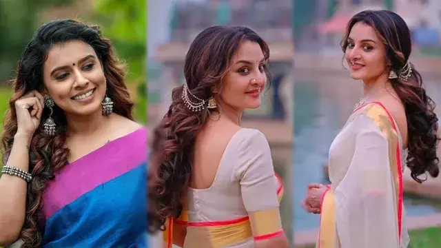 സാരിയിൽ തിളങ്ങിയ മഞ്ജു വാരിയരുടെ ഫോട്ടോ എറ്റെടുത്ത് സോഷ്യൽ മീഡിയ