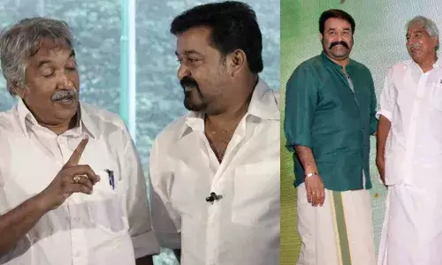 അന്ന് ഉമ്മൻ‌ചാണ്ടി ഇന്ന് പിണറായി  ലാലേട്ടന് എല്ലാം ഒന്ന് തന്നെ