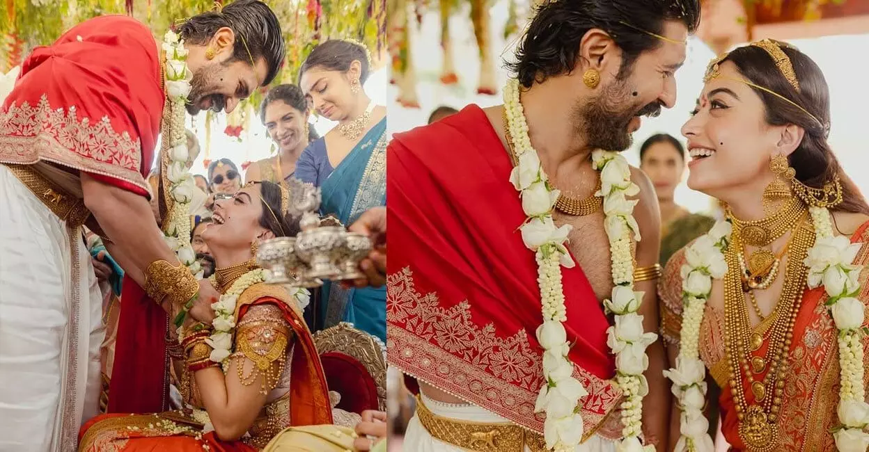 ഒടുവിൽ വിജയ് ദേവര് കൊണ്ടയുടെ സ്വന്തമായി രശ്മിക മന്ദാന സോഷ്യൽ മീഡിയയിൽ വൈറലായ് വിവാഹ ചിത്രങ്ങൾ ഒടുവിൽ വിജയ് ദേവര് കൊണ്ടയുടെ സ്വന്തമായി രശ്മിക മന്ദാന സോഷ്യൽ മീഡിയയിൽ വൈറലായ് വിവാഹ ചിത്രങ്ങൾ