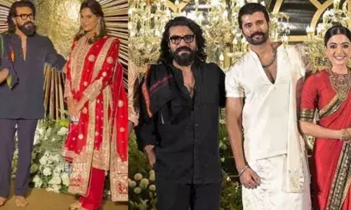 ചെരിപ്പിടാതെ വിജയിയുടെ കല്യാണത്തിനെത്തി രാം ചരൺ