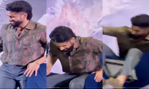 പ്രമോഷൻ പരിപാടിക്കിടെ വേദിയില്‍ വീണ് നാഗചൈതന്യ,;സംഘാടകര്‍ക്കെതിരെ ആരാധകരുടെ  പ്രതിഷേധം