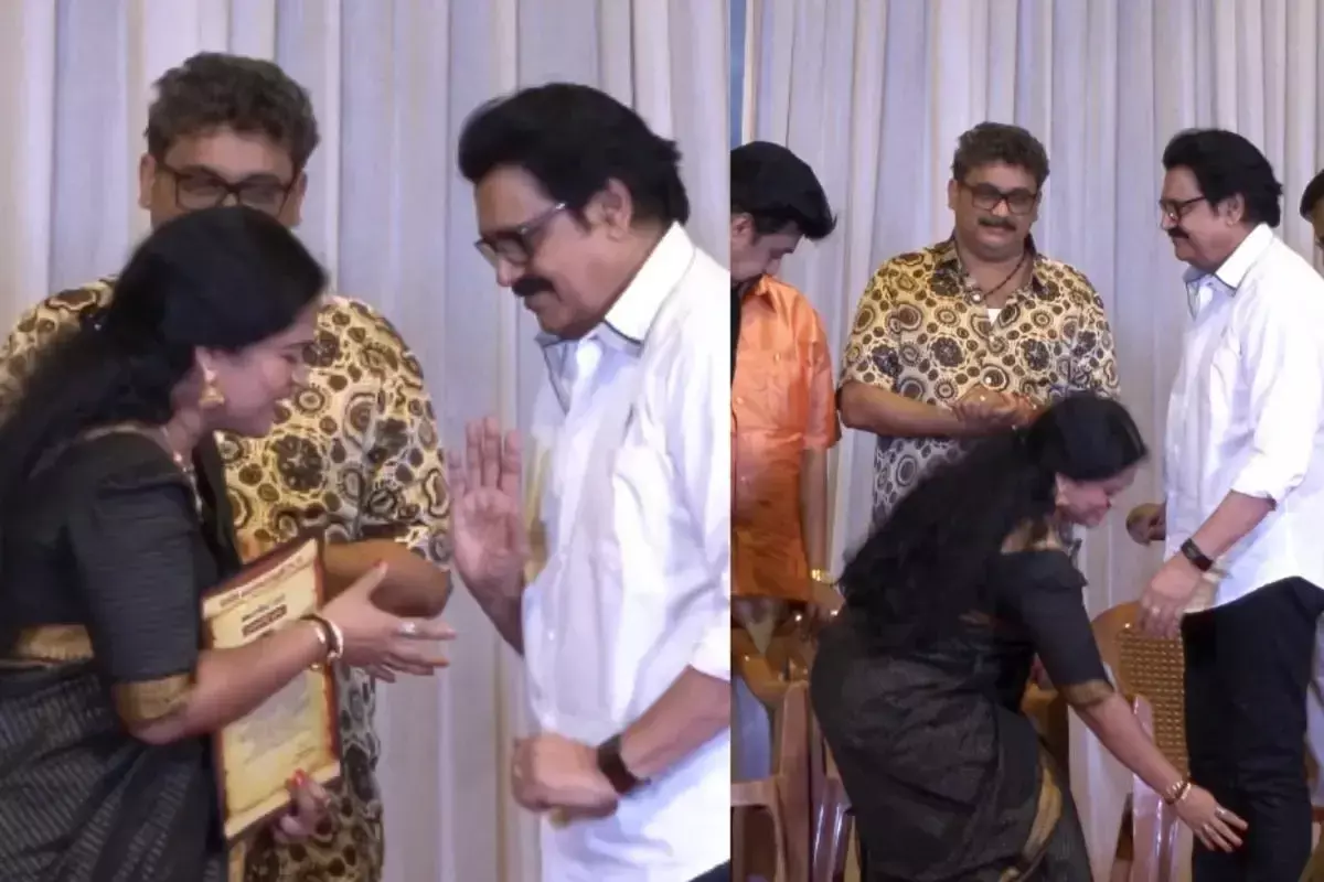 നടി കലാഭവൻ സരിഗയ്ക്ക് ഹസ്തദാനം നിഷേധിച്ചു; നടൻ ശങ്കറിനെതിരേ സോഷ്യൽ മീഡിയയിൽ പ്രതിഷേധം