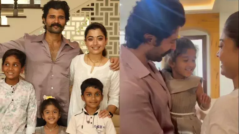 പരിഭവം പറഞ്ഞ കുഞ്ഞാരധികയെ വീട്ടിലേക്ക് ക്ഷണിച്ച് വാക്കുപാലിച്ച് വിജയ് ദേവരകൊണ്ടയും രശ്മിക മന്ദാനയും. പരിഭവം പറഞ്ഞ കുഞ്ഞാരധികയെ വീട്ടിലേക്ക് ക്ഷണിച്ച് വാക്കുപാലിച്ച് വിജയ് ദേവരകൊണ്ടയും രശ്മിക മന്ദാനയും.