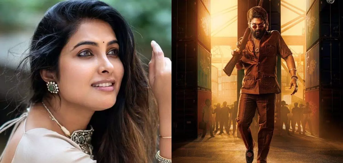 അല്ലു അർജുന്റെ പുഷ്പയിൽ ഭാഗമായതിന്റെ നിരാശ പങ്കുവെച്ച് നടി ദിവി വാഥ്യ. അല്ലു അർജുന്റെ പുഷ്പയിൽ ഭാഗമായതിന്റെ നിരാശ പങ്കുവെച്ച് നടി ദിവി വാഥ്യ.